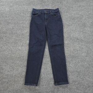Mott & Bow Jeans Womens 29x28 Dark Blue Mom High Rise Stretch Denim Rinse